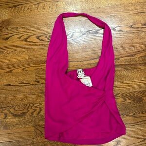 Haute Hippie Silk Halter Blouse